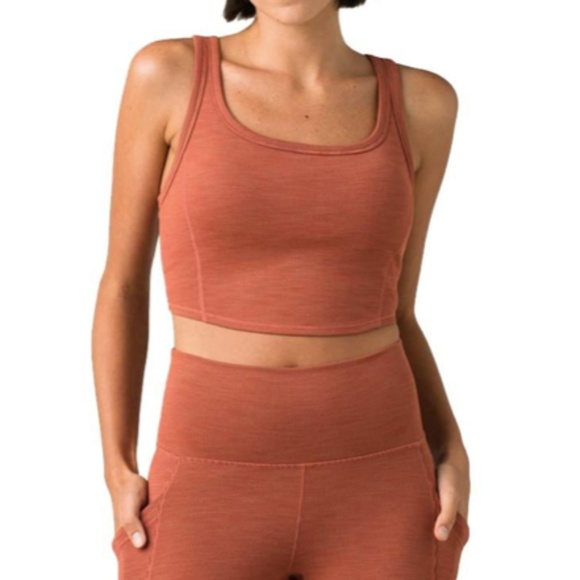 Prana Tops - Prana Becksa Bralette Sports Bra Crop Tank Top Liqueur Heather Size Medium